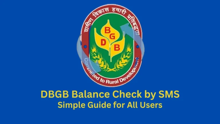 dbgb balance check by sms