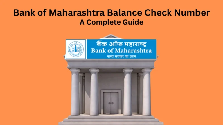 bank of maharashtra balance check number
