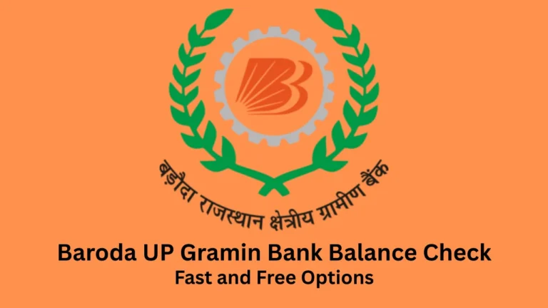baroda up gramin bank balance check