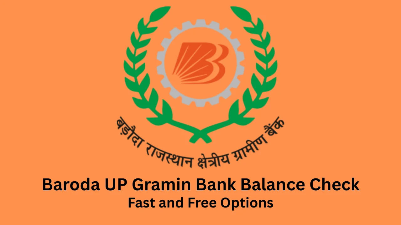 baroda up gramin bank balance check