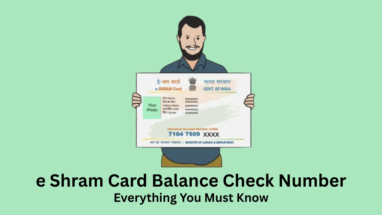 e shram card balance check number