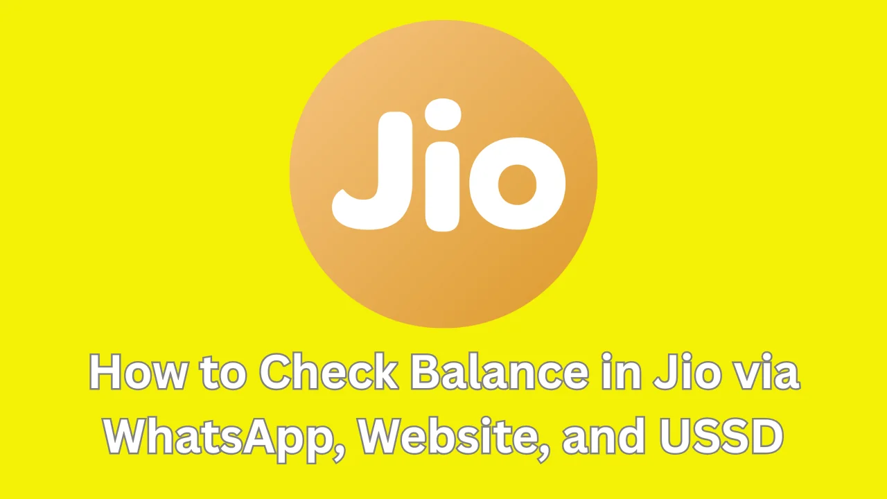 how to check balance in jio