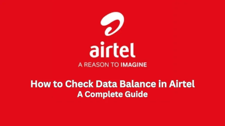 how to check data balance in airtel