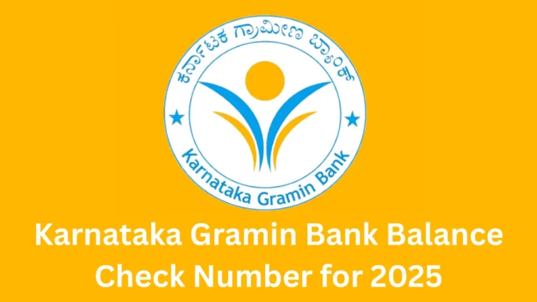 karnataka gramin bank balance check number