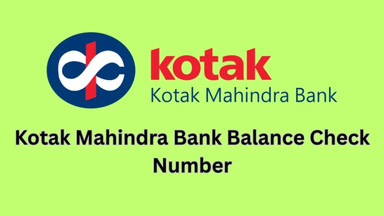 kotak mahindra bank balance check number