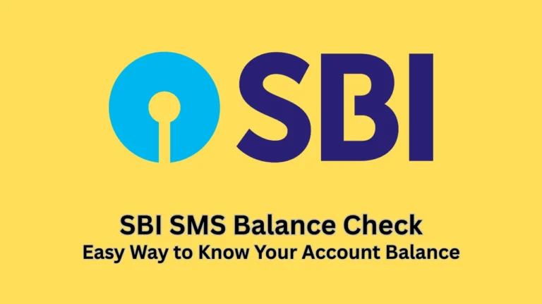 sbi sms balance check