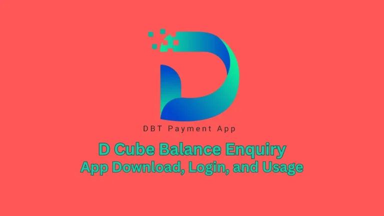 d cube balance enquiry