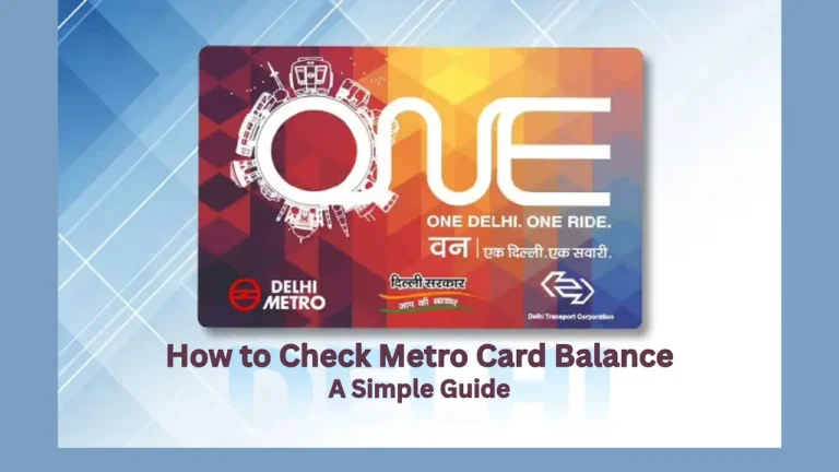 how to check metro card balance