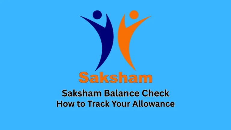 saksham balance check