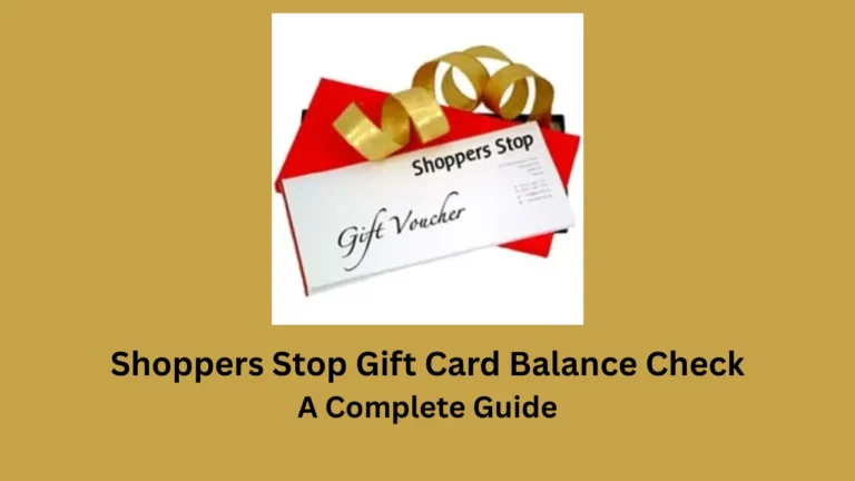 shoppers stop gift card balance check