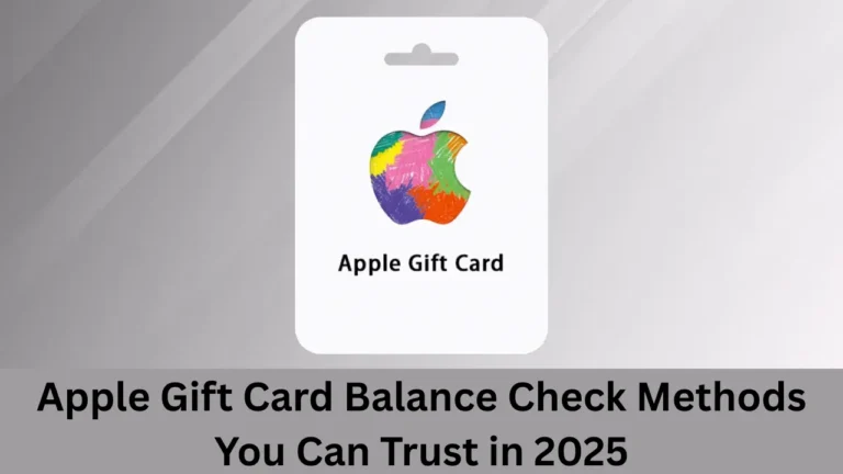 apple gift card balance check