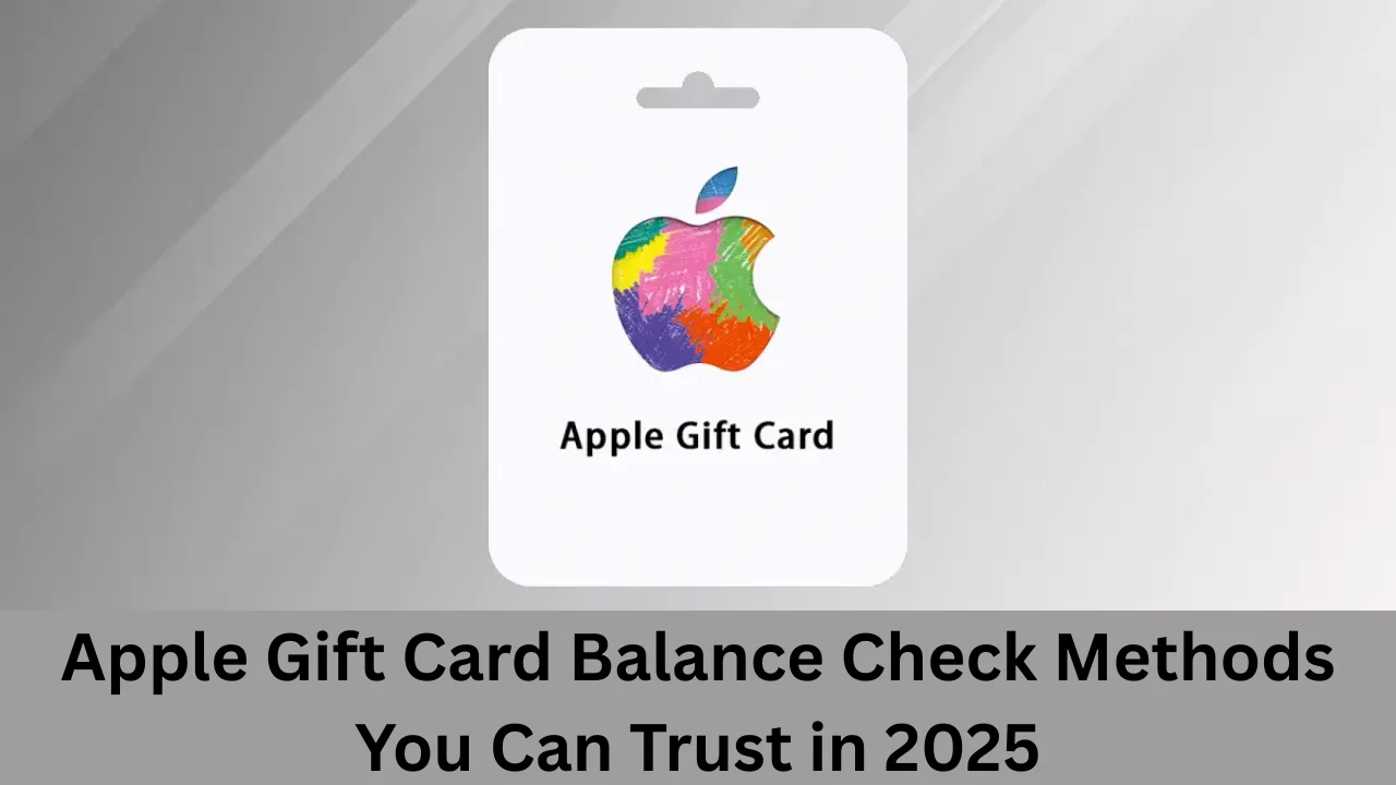 apple gift card balance check