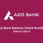 axis bank balance check number