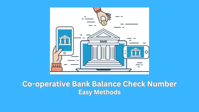 co-operative bank balance check number