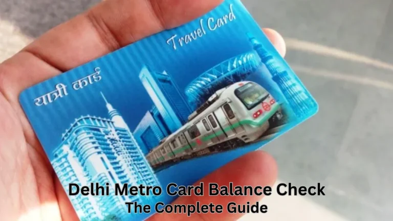 delhi metro card balance check