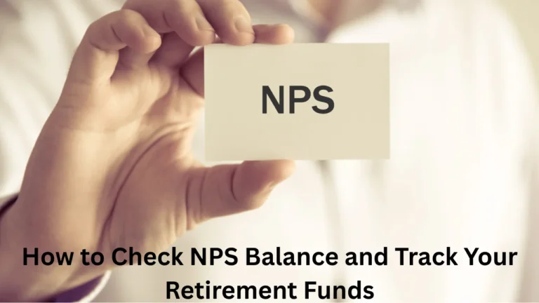 how to check nps balance