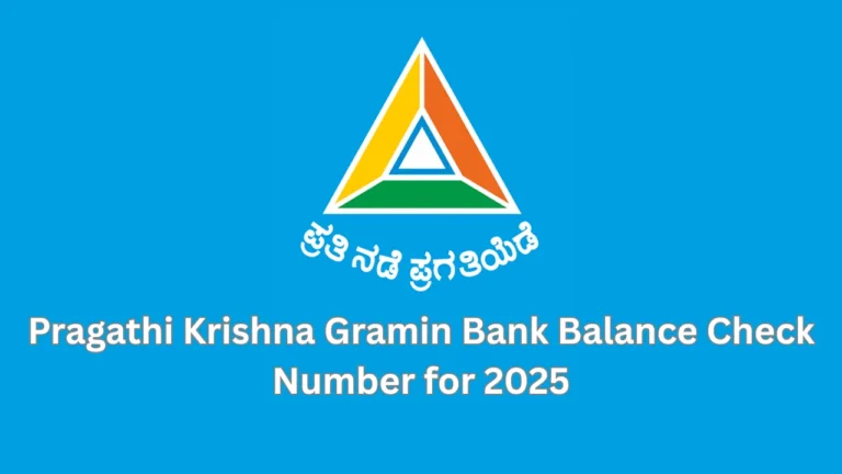 pragathi krishna gramin bank balance check number