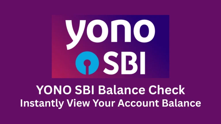 yono sbi balance check