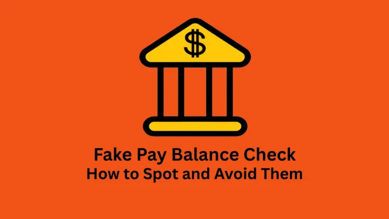 fake pay balance check