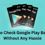 how to check google play balance