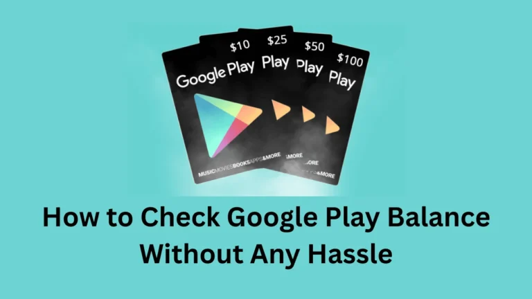 how to check google play balance