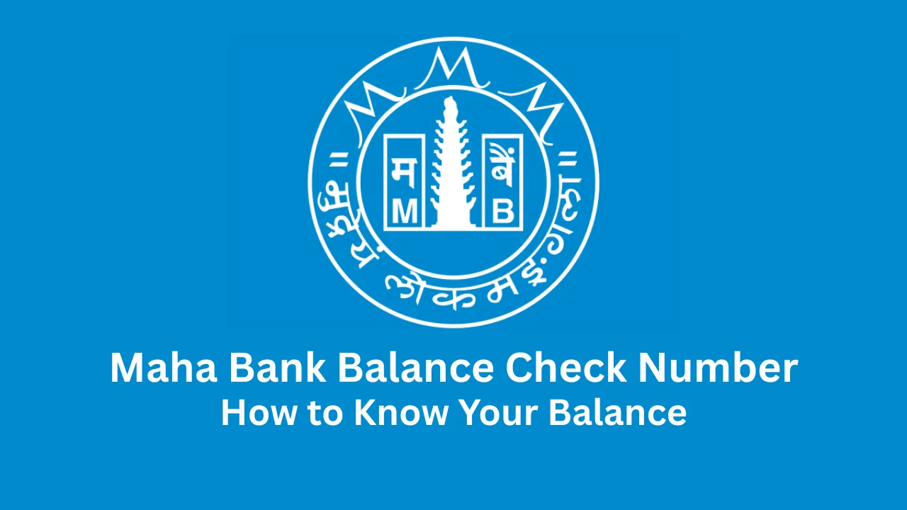 maha bank balance check number