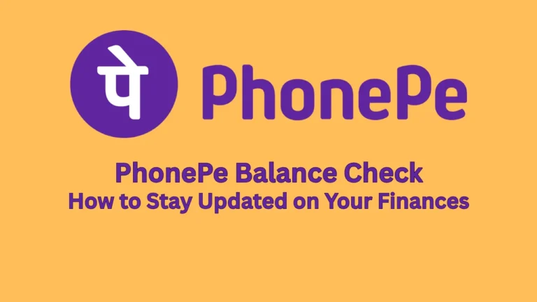 phonepe balance check