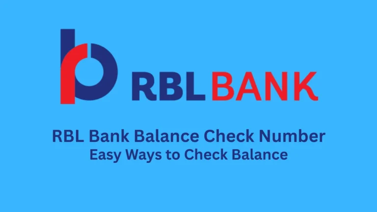 rbl bank balance check number