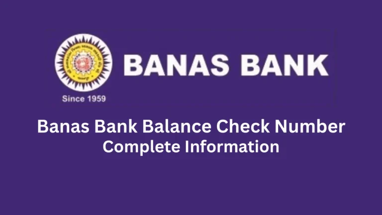 banas bank balance check number