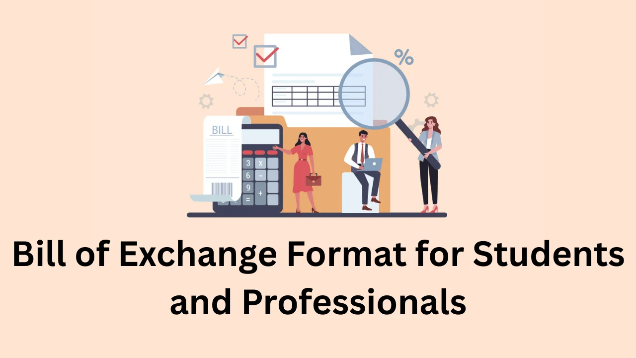 bill of exchange format
