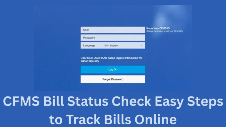 cfms bill status check