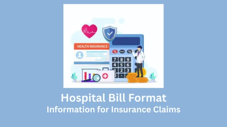 hospital bill format
