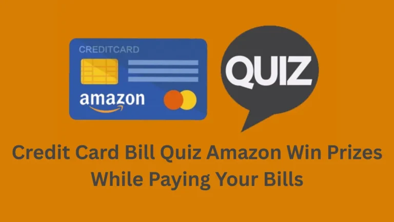 credit card bill quiz amazon